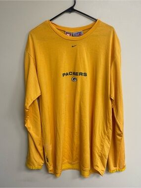 Vintage Nike NFL Greenbay Packers Proline Long Sleeve Shirt Men’s XXL